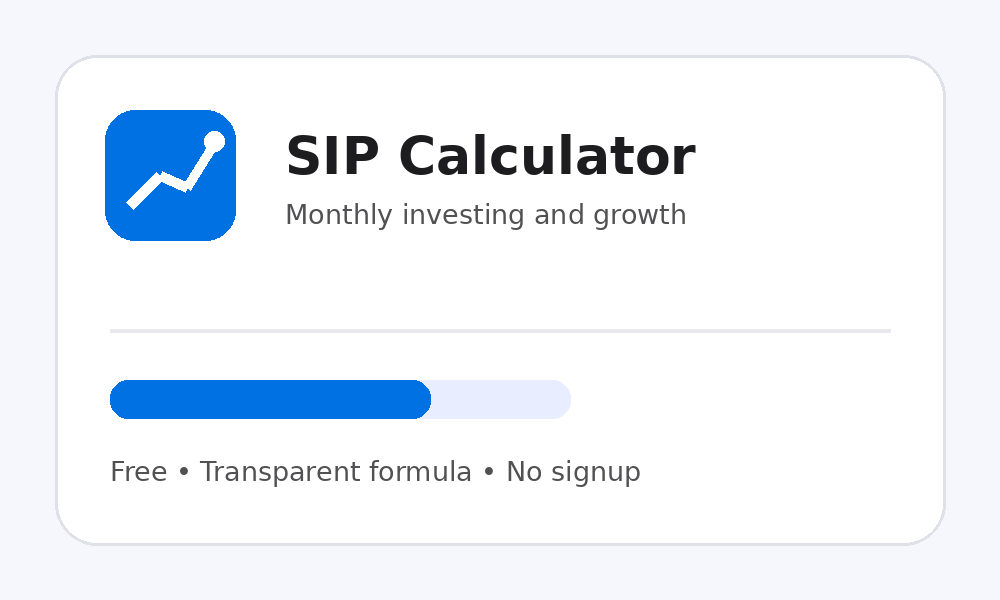 SIP Calculator